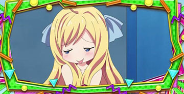 邪神ちゃんドロップキック ボーナス終了時のPUSH「モジモジする邪神ちゃん」(デフォルト)