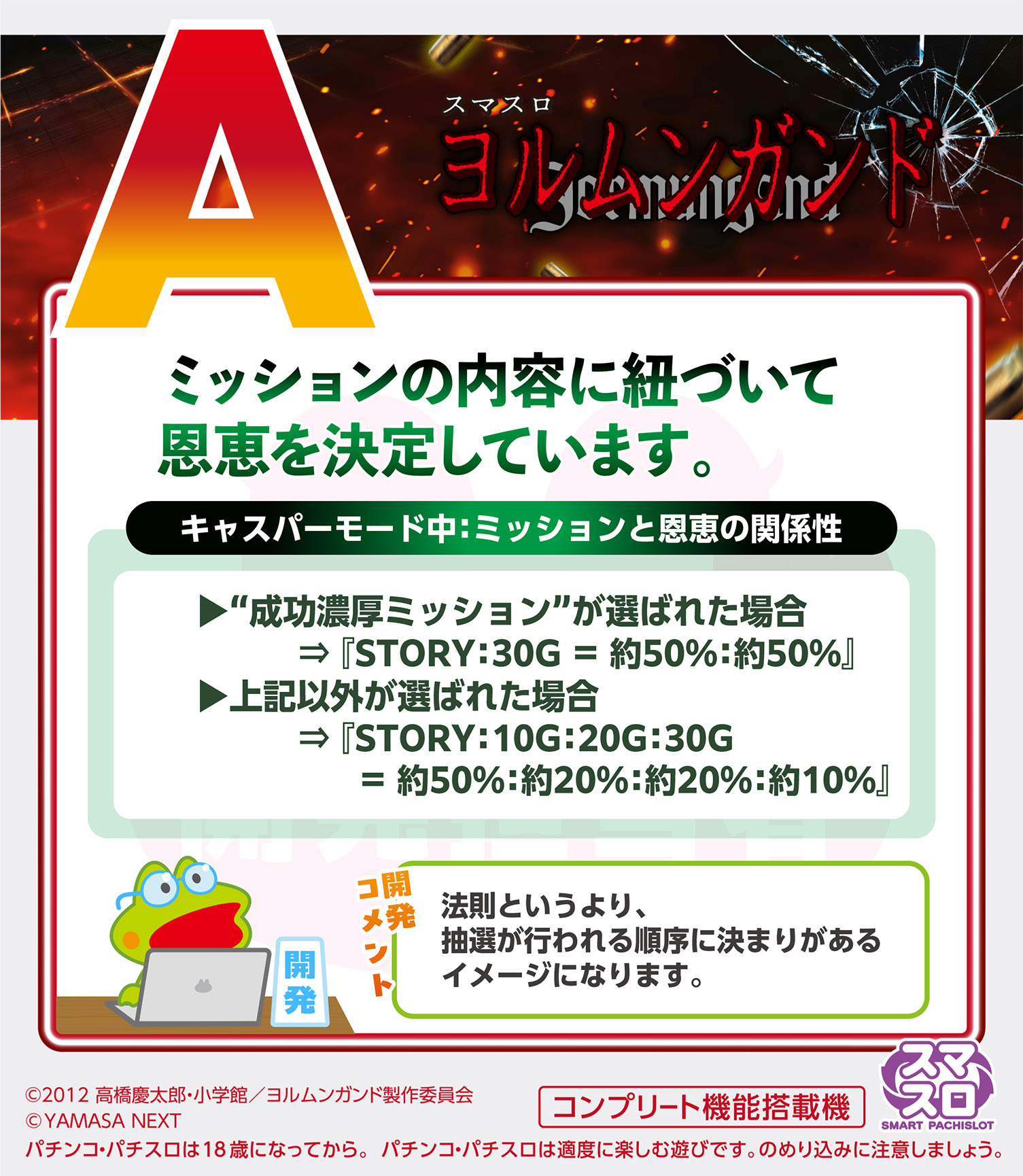 キャスパーモード ミッションと恩恵 STORY 30G 50% ヤマサ公式回答