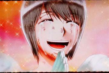 Lパチスロ からくりサーカス2 AT終了画面:しろがね(笑顔)