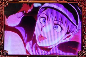 Lパチスロ からくりサーカス2 CZ終了画面:フランシーヌ人形