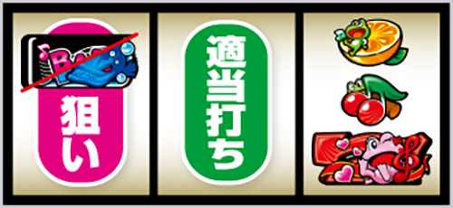 スマスロ ケロット5BT 右リール下段に赤7停止