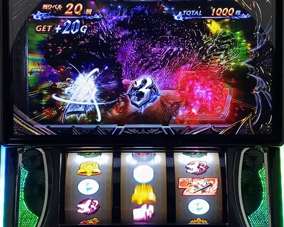 スマスロ モンスターハンターライズ:サンブレイク ボーナス中のキュリア揃い2確画面