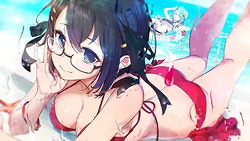 L戦国コレクション6 AT終了画面:水着①