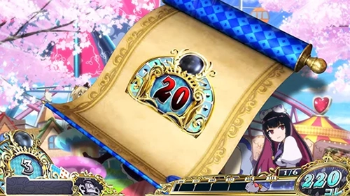 L戦国コレクション6 巻物演出の数字