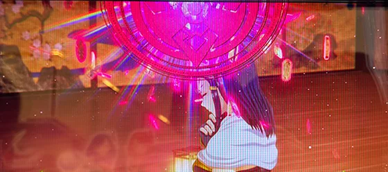 周期へ吸い込まれる光エフェクト