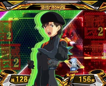 ボーナス中の押し順ナビでキャラ