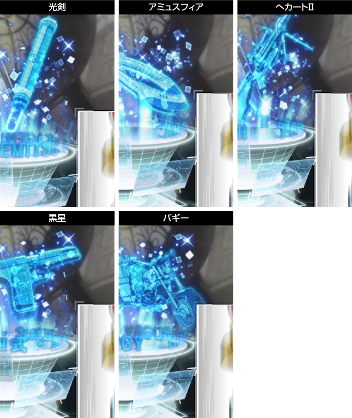GGOモード対応アイテムの種類
