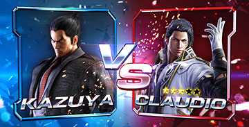 拳奪バトル 対戦カード(カズヤ vs クラウディオ)