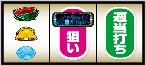 とある魔術の禁書目録2 左リール上段にスイカ停止