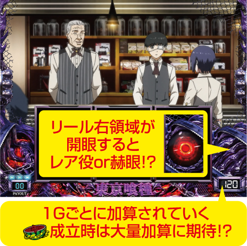東京喰種 通常時の画面