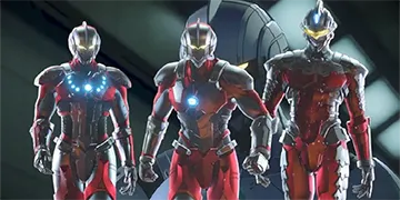 L ULTRAMAN 最終決戦 AT終了画面:味方3人①(偶数設定示唆)