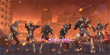 L ULTRAMAN 最終決戦 AT終了画面:ウルトラマン集合(設定4以上濃厚)