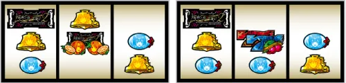 Lパチスロ うみねこのなく頃に2 BB中・ハズレ成立時の真実ポイント:ハズレの停止形