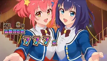 スマスロ ワールドダイスター ST終了画面：ここな&静香(デフォルト)